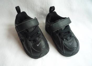 NOWE Nike roz. 18 dł 11cm Czarne adidasy Skórzane