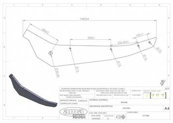 Słupica pługa Ripper nowa wersja CP7885