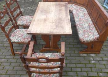 Narożnik, stół 3 krzesła