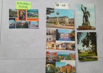 Stare pocztówki PRL kartki pocztowe Warszawa Kazimierz Dolny zestaw 6 szt. Stare pocztówki PRL kartki pocztowe Warszawa Kazimierz Dolny zestaw 6 szt.