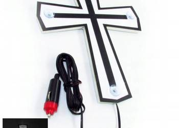 KRZYZ LED tablica biały tabliczka krucyfiks podświetlany TIR BUS 24v