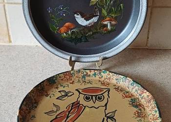 vintage talerze ozdobne