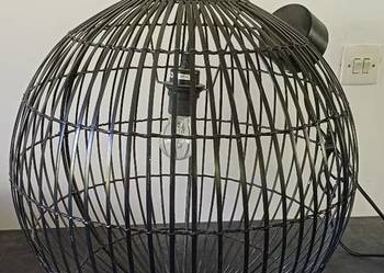 Lampa metalowa czarna wisząca