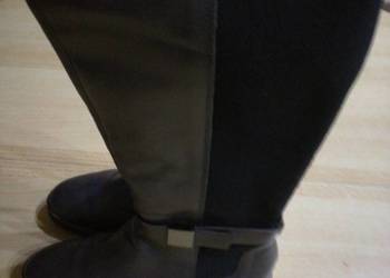 Kozaki zimowe długie z naturalnej skory