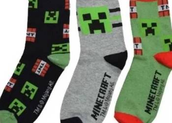 Skarpetki dziecięce Minecraft 3-pak rozmiar 27-30