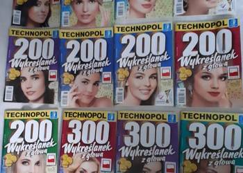 Zestaw Krzyżówek wykreślanki Technopol 12 numerów.