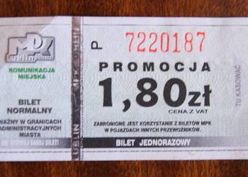 MPK Lublin - bilet jednorazowy normalny