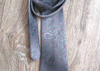 Krawat - męski elegancki - motyw paisley