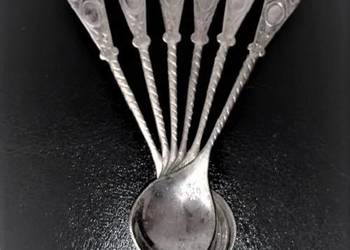 ŁYŻECZKI do kawy plater antyk  kolekcjonerskie 6 szt.