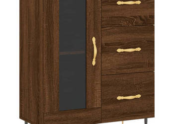 Szafka brązowy dąb 695x34x90 cm materiał drewnopochodny WM-828027
