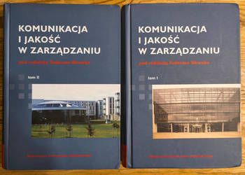 Komunikacja i jakość w zarządzaniu 2 tomy Tadeusz Wawak UJ