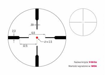 PROMKA:  Luneta celownicza Vortex Crossfire II 1-4x24 30 mm V-Brite  Kod: 1
