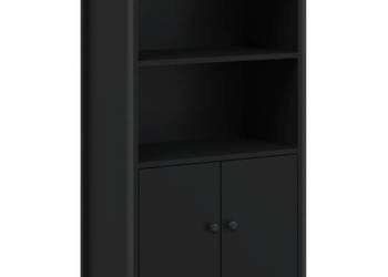 Szafka czarna 62x32x1035 cm materiał drewnopochodny WM-834215