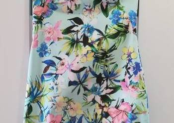 Zara Woman sukienka w kwiaty S bawełniana