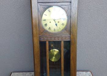 Stary zegar ścienny gabinetowy Junghans 1942r ładny sprawny film E227