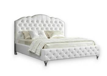 BOSS 2 łóżko 160x200 z pojemnikiem na pościel Stelaż białe pikowane