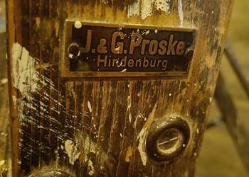 Drabina składana, drewniana z lat 1915-45