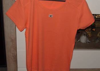 Prążkowana pomarańczowa bluzeczka r. L/XL