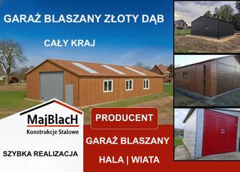 Garaż Blaszany Dwuspadowy | Złoty Dąb |Wiata |Hala|Profil  - Maj-BlacH
