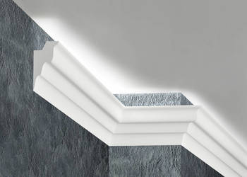 Sztukateria dekoracyjna led, profil, dekor, gzyms, producent