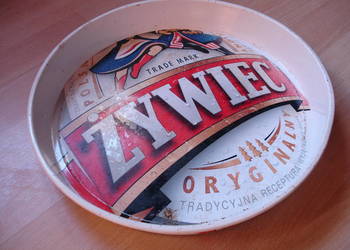TACA metalowa reklama piwa ŻYWIEC