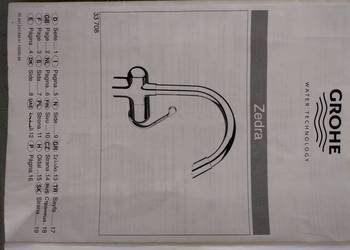 Grohe Zedra kran kuchenny typ 33708 z 2006r.