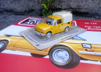 FIAT 126P BOMBEL maluch Kultowe auta PRL model 1/43 Deagostini KaP