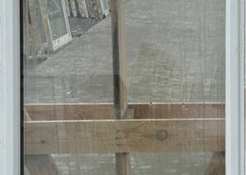 OKNA KacprzaK Witryna 74X148 FIX Używany PCV Plastikowy