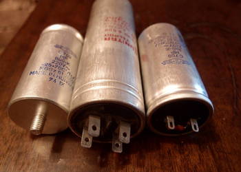 Kondensatory rozruchowe MP-8mikro, 3,5mikro Unitra Tesla PRL