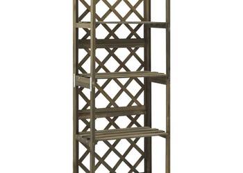 vidaXL Kratka ogrodowa z półkami, szara,(SKU:316410)