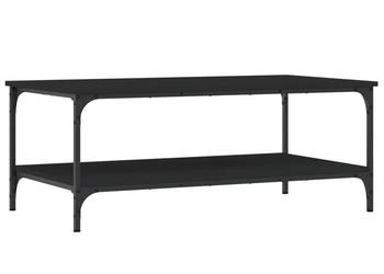 Stolik kawowy czarny 100x55x40 cm materiał drewnopochodny WM-832833