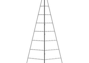 vidaXL Metalowa choinka świąteczna, do dekoracji, czarna(SKU:4018960)