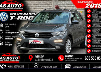 Volkswagen T-Roc 1.0T 116KM Kamera/AktywnyTempomat/Pod.Fotele/LaneAssist/P…