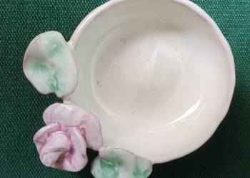 Porcelanowa ceramiczna popielniczka a'la Capo Di Monte lub Alka Kunst