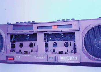 Radiomagnetofon Manuela 3,RMS 818, Eltra, uszkodzony, na części,do naprawy.