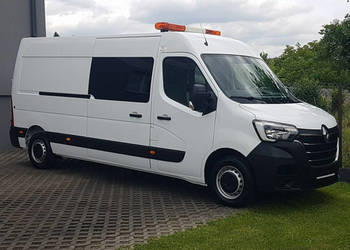 Renault Master 7 OSÓb L3H2 BRYGADÓWKA DŁUGI WYSOKI KLIMA MOVANO 2,3 DCI 15…