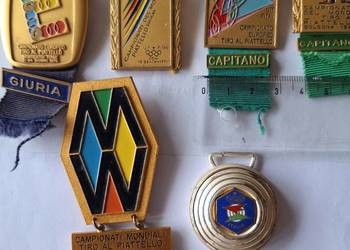 Przypinki z zawodów strzeleckich