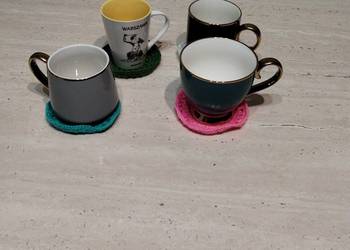 Szydełkowa podstawka pod kubek