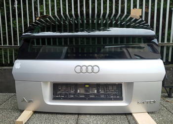 Audi A2 Klapa bagażnika Szyba tył Tylna LY7W Srebrna Lampki 8Z0943021