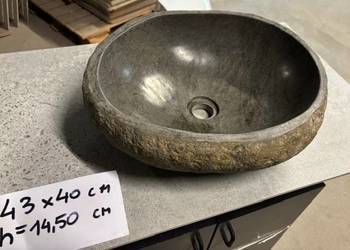UMYWALKA kamienna flinston kamień rzeczny brąz 43x40