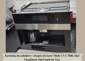 Kawiarka, ekspres Miele CVA 7840, Stal CleanSteel, OneTouch for Two
