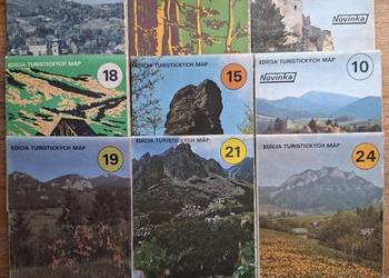 Słowacja mapy: Male, Biele Karpaty, Velka, Mala Fatra, Magura Tatry 15 szt.