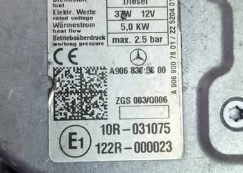 Ogrzewanie postojowe Eberspaecher hydronic D5WS 12v 5,0kw Sprinter 906 igła