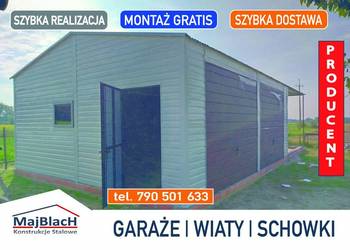 BIAŁY GARAŻ BLASZANY | PRODUCENT |+BRAMY - Garaże Blaszane – Maj-Blach