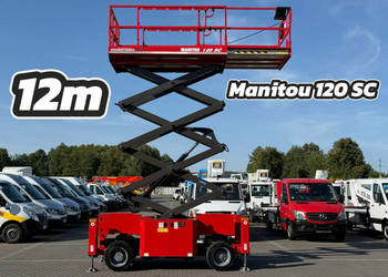 podnośnik nożycowy Manitou 120 SC Platforma robocza 12m Rozsuwany Kosz UDT…