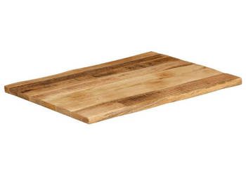 Blat stołu z naturalną krawędzią 80x60x38 cm drewno mango WM-370692