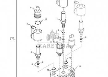 New Holland T6090 T6070 Elektromagnes hex 24 84130919