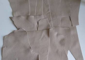 Skóra (369 g) Licowa Włoska średnie i małe kawałki Beż Beżowy