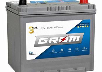 Akumulator GROM Premium 65Ah 670A Japan Prawy plus Akumulator GROM Premium 65Ah 670A Japan Prawy plus