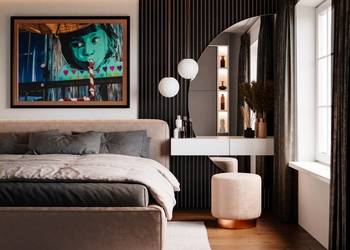 Lustro LOVERS DUO – dekoracyjne lustro półokrągłe w dwóch częściach